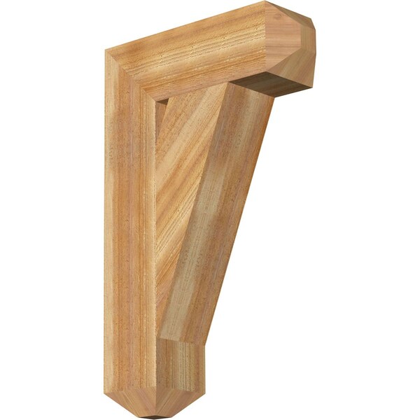 Ekena Millwork Traditional Craftsman Rough Sawn Bracket, Western Red Cedar, 6"W x 20"D x 32"H BKT06X20X32TRA04RWR - main